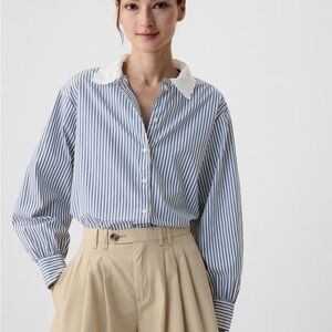 Gap x DOEN Organic Cotton Eyelet Big Shirt